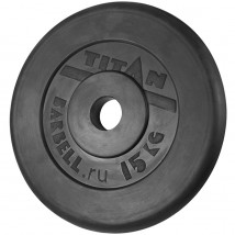 Блин обрезиненный TITAN Barbell 15 кг (d51)